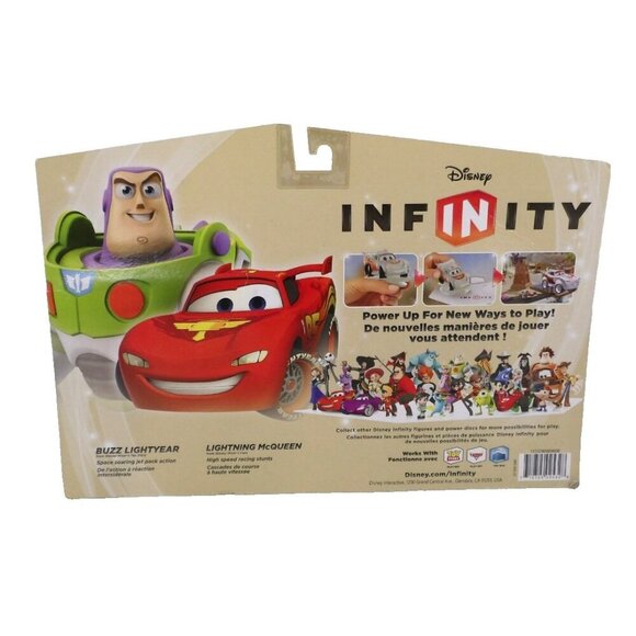 DISNEY INFINITY Buzz Lightyear & Lightning McQueen 3" interactive figures NEW - Picture 2 of 2